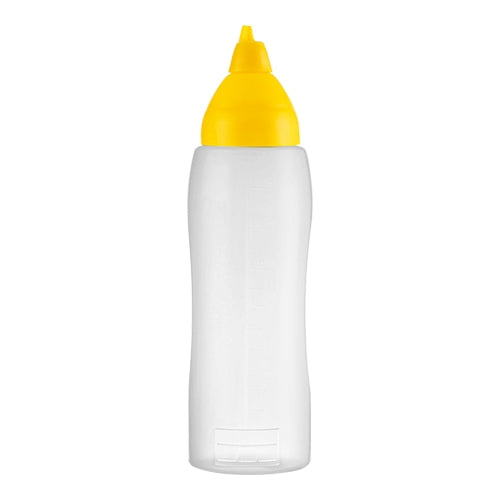 Squeeze Bottle for Sauces and Dressings | Araven | Yellow LDPE | 0.75 L | Ø7.5 x H25.1 cm 1