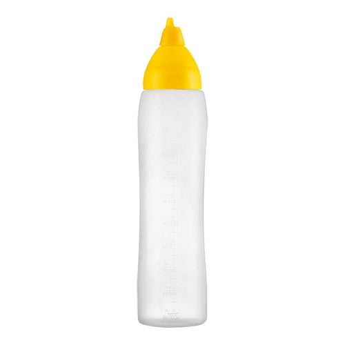 Squeeze Bottle for Sauces and Dressings | Araven | Yellow LDPE | 1 L | Ø10 x H31.1 cm 1