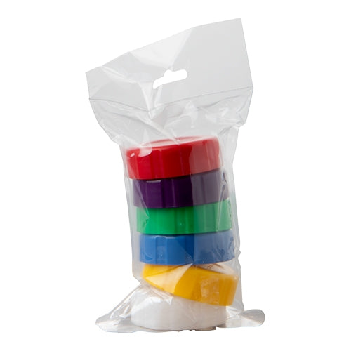 Araven Colored Cap Set for FIFO Squeeze Bottles | HDPE | Dishwasher Safe | BPA-Free 1