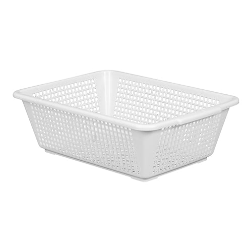 Rectangular Colander | Araven | White HDPE | 40 x 30 x H13 cm 1