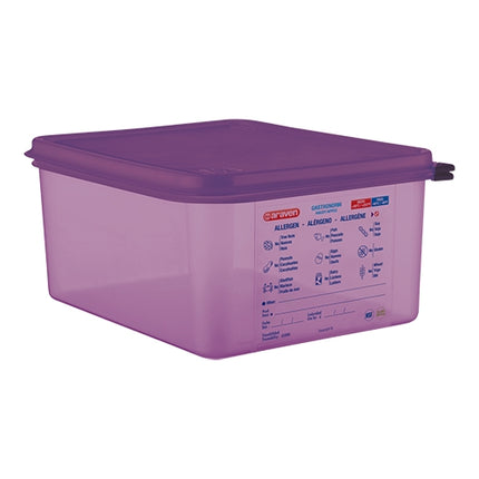 Araven Purple Airtight Food Container GN 1/2 | Polypropylene | 150 mm | 10 L 1