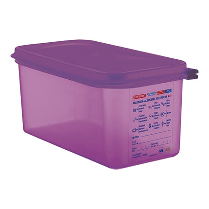 Araven Purple Airtight Food Container GN 1/3 | Polypropylene | 150 mm | 6 L 1