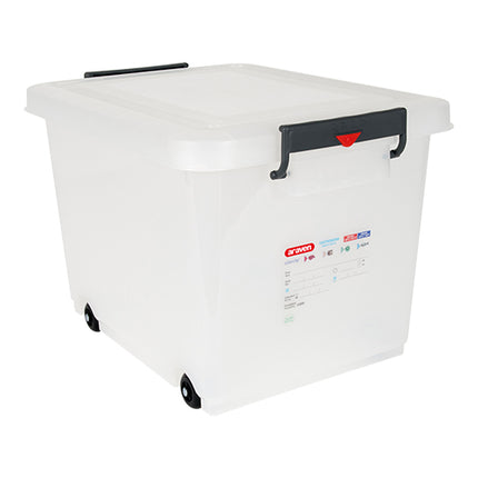 Mobile Transparent Food Container | Araven | Clip Closure | 60 L | 53 x 39.6 x H37.8 cm 1