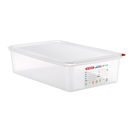 Airtight GN 1/1 Food Container | Araven | Transparent PP | 13.7 L, 100 mm 1