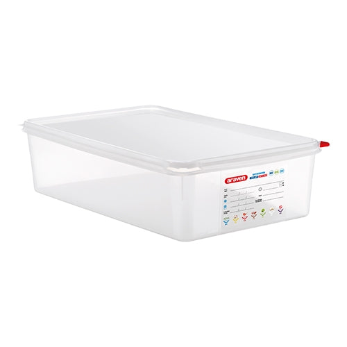 Airtight GN 1/1 Food Container | Araven | Transparent PP | 13.7 L, 100 mm 1