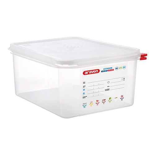 Airtight GN 1/2 Food Container | Araven | Transparent PP | 10 L, 150 mm 1