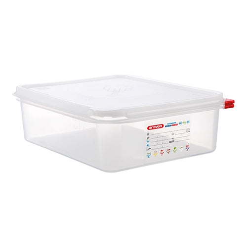 Airtight GN 1/2 Food Container | Araven | Transparent PP | 6.5 L, 100 mm 1