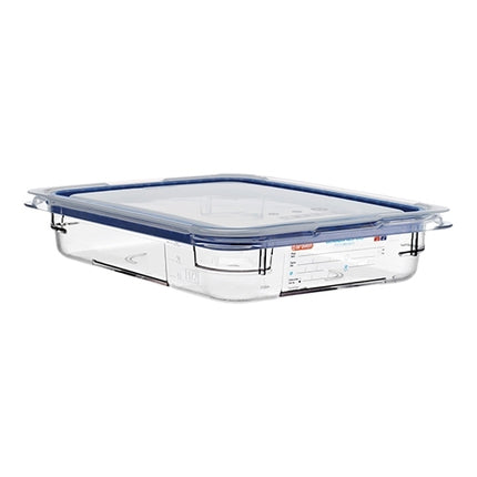 Transparent GN 1/2 Food Container with Silicone-Seal Lid | Araven | Polycarbonate | 3.9 L, 32.5 x 26.5 x H6.5 cm 1