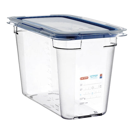 Transparent GN 1/3 Food Container with Silicone-Seal Lid | Araven | Polycarbonate | 6.7 L, 32.5 x 17.6 x H20 cm 1