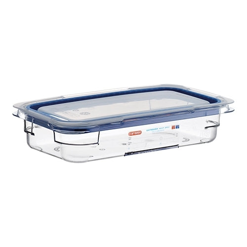 Transparent GN 1/3 Food Container with Silicone-Seal Lid | Araven | Polycarbonate | 2.35 L, 32.5 x 17.6 x H6.5 cm 1