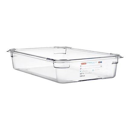 Araven GN 1/1 Polycarbonate Gastronorm Pan | Transparent | 100 mm | 13 L 1