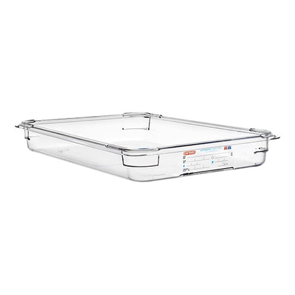 Araven GN 1/1 Polycarbonate Gastronorm Pan | Transparent | 65 mm | 8.35 L 1