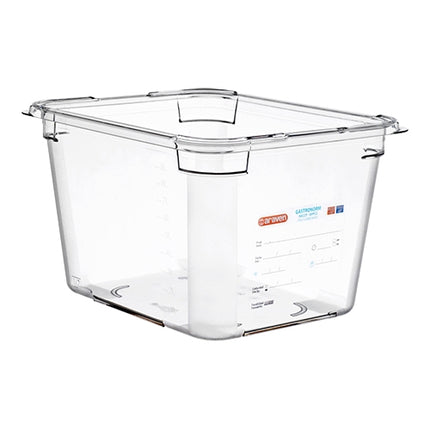 Araven GN 1/2 Polycarbonate Gastronorm Pan | Transparent | 200 mm | 11.35 L 1