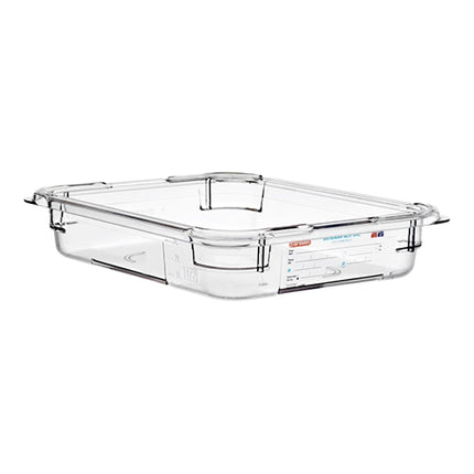Araven Transparent GN 1/2 Gastronorm Pan | Polycarbonate | 65 mm | 3.9 L 1