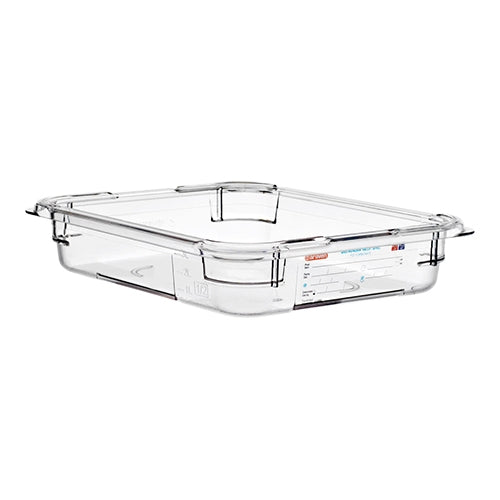 Araven Transparent GN 1/2 Gastronorm Pan | Polycarbonate | 65 mm | 3.9 L 1