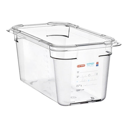 Araven Transparent GN 1/3 Gastronorm Pan | Polycarbonate | 150 mm | 4.7 L 1