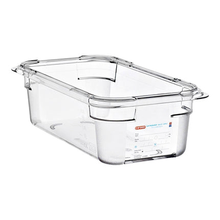 Araven GN 1/3 Gastronorm Pan | Transparent Polycarbonate | 100 mm | 3 L 1
