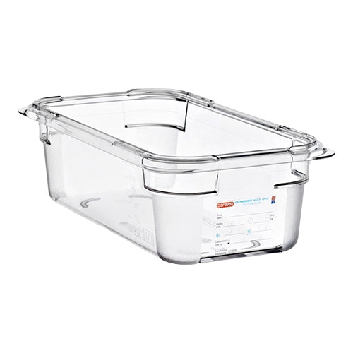 Araven GN 1/3 Gastronorm Pan | Transparent Polycarbonate | 100 mm | 3 L 1