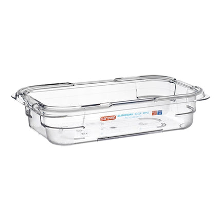 Araven Transparent Polycarbonate GN 1/4 Gastronorm Pan | 65 mm | 1.6 L 1