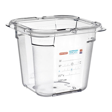 Araven Transparent Polycarbonate GN 1/6 Gastronorm Pan | 150 mm | 2.15 L 1