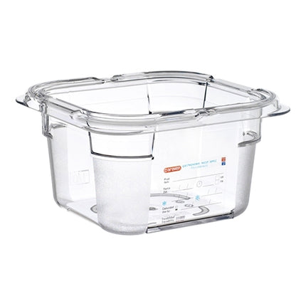 Araven Transparent Polycarbonate GN 1/6 Gastronorm Pan | 100 mm | 1.5 L 1