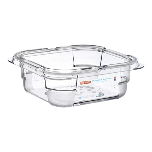 Araven Transparent Polycarbonate GN 1/6 Gastronorm Pan | 65 mm | 1 L 1