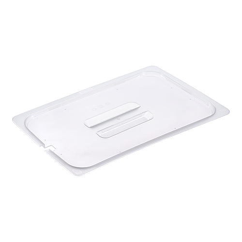 GN 1/1 Gastronorm Lid with Handle and Utensil Cut-Out | Araven | Transparent PP | 53 x 32.5 cm 1