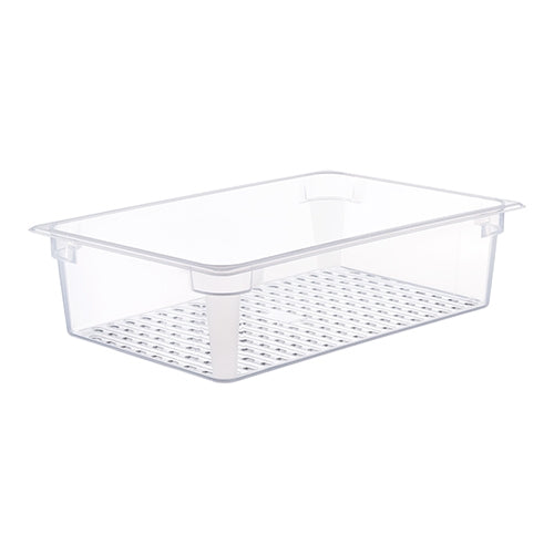 Perforated Transparent Polypropylene GN 1/1 Gastronorm Pan | Araven | HACCP Label | 130 mm | 17.2 L 1