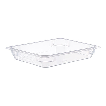 Araven Transparent Polypropylene Gastronorm Pan GN 1/2 with HACCP Label | H65 mm | 4 L 1