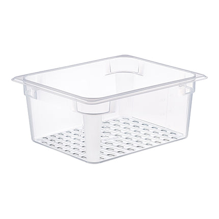 Perforated Transparent Polypropylene GN 1/2 Gastronorm Pan | Araven | HACCP Label | 130 mm | 7.8 L 1