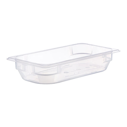 Araven Transparent Polypropylene GN 1/3 Gastronorm Food Pan with HACCP Label | 65 mm | 2.4 L 1
