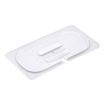 Araven GN 1/3 Gastronorm Lid with Ladle Cut-Out | Transparent PP | 32.5 x 17.6 cm 1