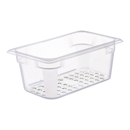 Perforated Transparent Polypropylene GN 1/3 Gastronorm Pan | Araven | HACCP Label | 130 mm | 4.6 L 1