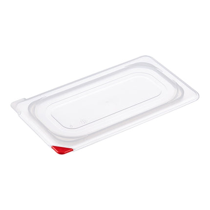 Araven Transparent Polypropylene GN 1/4 Gastronorm Lid with COLORCLIP | 26.5 x 16.2 cm 1