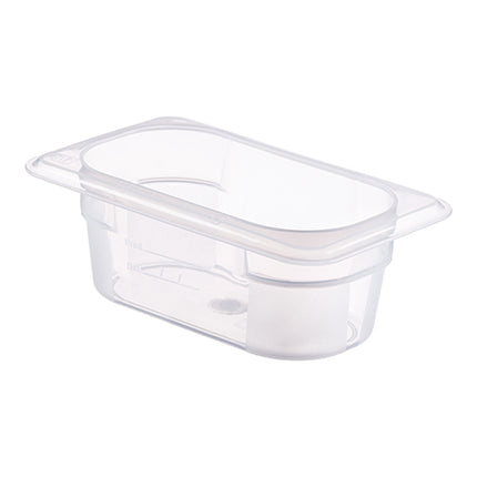 GN 1/9 Gastronorm Food Pan 65 mm | Araven | Transparent PP | 0.6 L 1