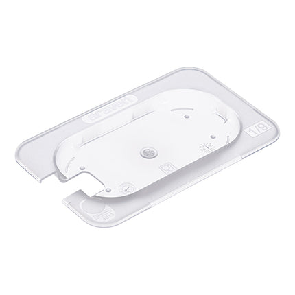 GN 1/9 Gastronorm Lid with Ladle Cut-Out | Araven | Transparent PP | 17.6 x 10.8 cm 1