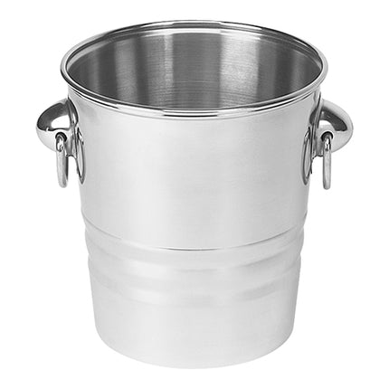 EMGA Stainless Steel Wine Bucket with Hanging Ring Handles | Ø18 x H20 cm 1