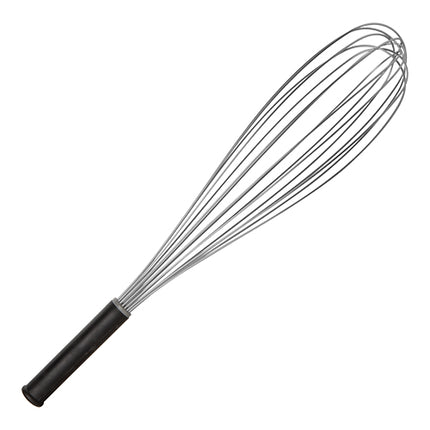 EMGA Stainless Steel Whisk with Anti-Slip Plastic Handle | 8 Wires | 51 cm 1
