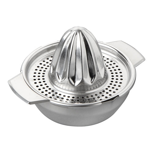 Stainless Steel Manual Citrus Juicer with Pouring Spout | EMGA | Ø12.5 cm 1
