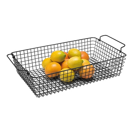 GN 1/1 Buffet Basket | Pujadas | Black Metal | Stackable | 52 x 31.5 x H12 cm 1