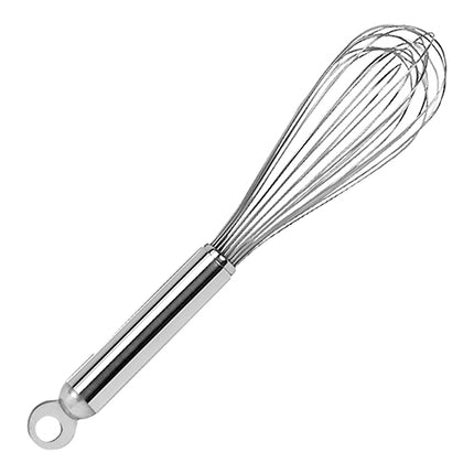 EMGA Stainless Steel Whisk with Flexible Wires | Suspension Eye | 12 Wires | 25 cm 1