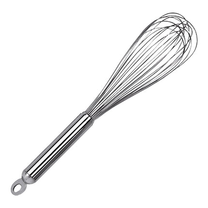 EMGA Stainless Steel Whisk with Flexible Wires | Suspension Eye | 12 Wires | 30 cm 1