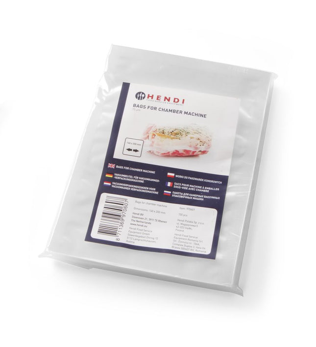 Vacuum Packing Bags for Chamber Machines | HENDI | 350x250mm | 2-Layer, Airtight