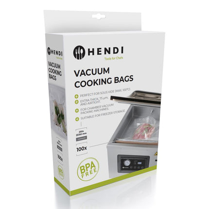 Sous-Vide Cooking Bags | HENDI | 100 pcs | 350x250mm | 2-Ply Vacuum Bags