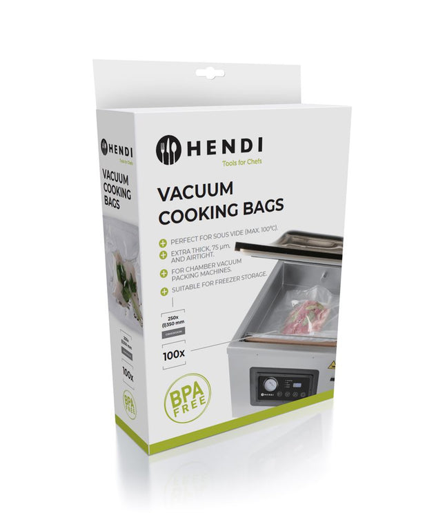Sous-Vide Cooking Bags | HENDI | 100 pcs | 350x250mm | 2-Ply Vacuum Bags