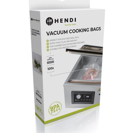 Sous-Vide Cooking Bags | HENDI | 100 pcs | 300x200mm | 2-Ply Vacuum Bags