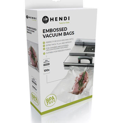 Embossed Vacuum Bags | HENDI | 200x300mm | 2-Ply, UV Filtered