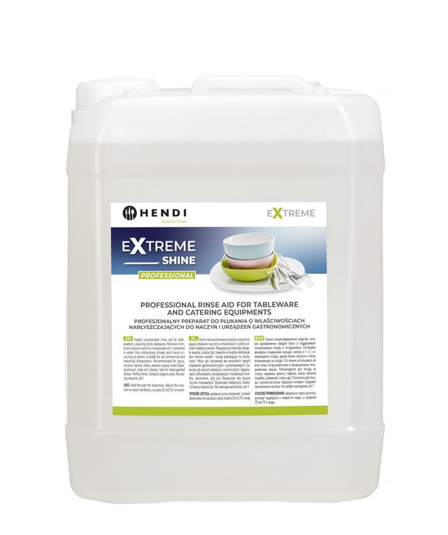 Extreme Shine Professional rinse aid for tableware and catering equipments, HENDI, 10 L