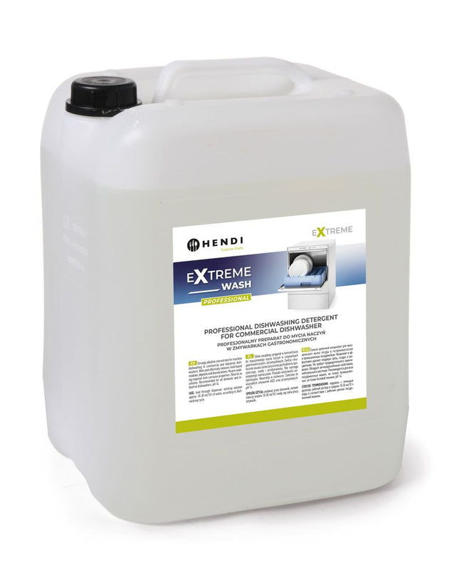 Extreme Wash Professional dishwashing detergent for commercial dishwasher, HENDI, 20 L