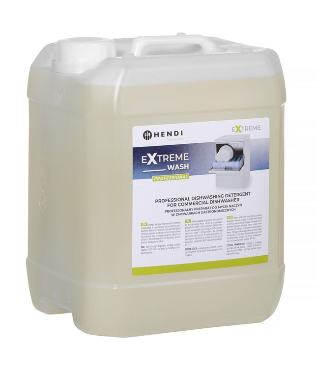 Extreme Wash Professional dishwashing detergent for commercial dishwasher, HENDI, 10 L